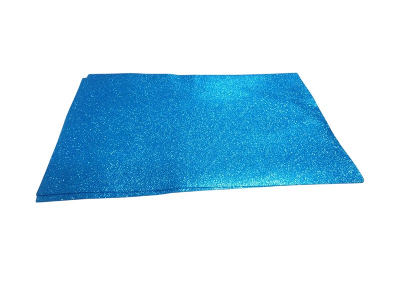 Simba Flexible Foam Sheet Glitter 2 mm 50 × 70 cm Light Blue Model GL-EVA-011