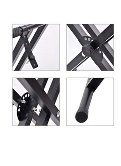 Generic Double Braced Keyboard Stand X-Frame Electric Organ Holder Keyboard Bench with Rubber Feet  - Image 2