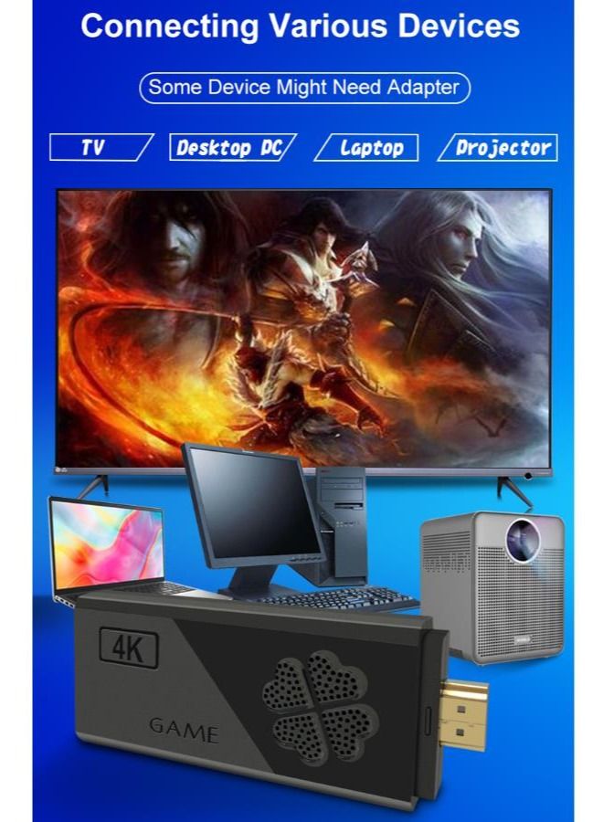 M8 Video Game Console 2.4G Double Wireless Controller Game Stick 4K 12000 games 64GB Retro games - Image 5