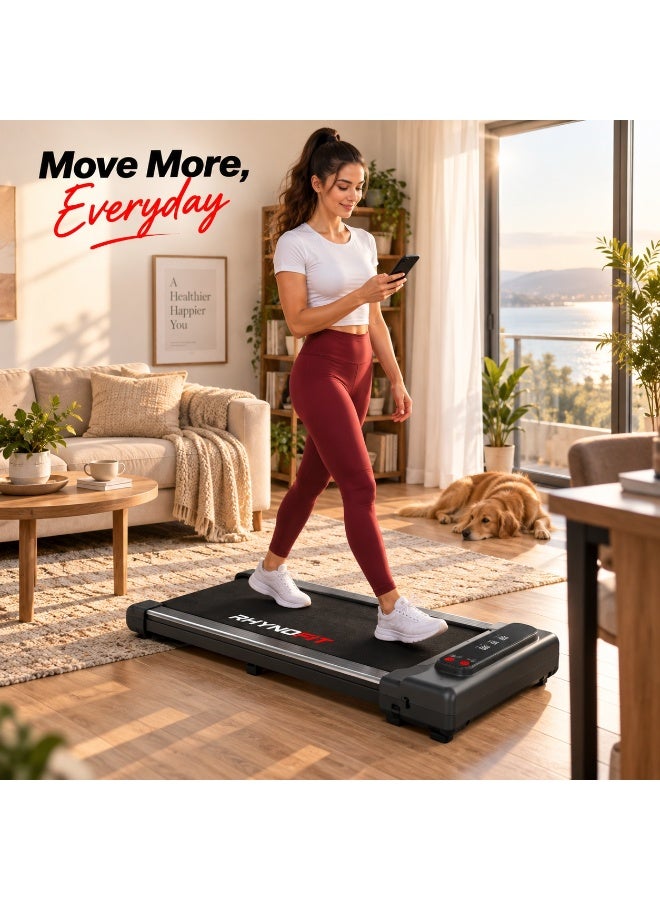 RHYNOFIT Foldable Walking Pad Treadmill for Home – 180° Folding Under Desk Treadmill - Image 5