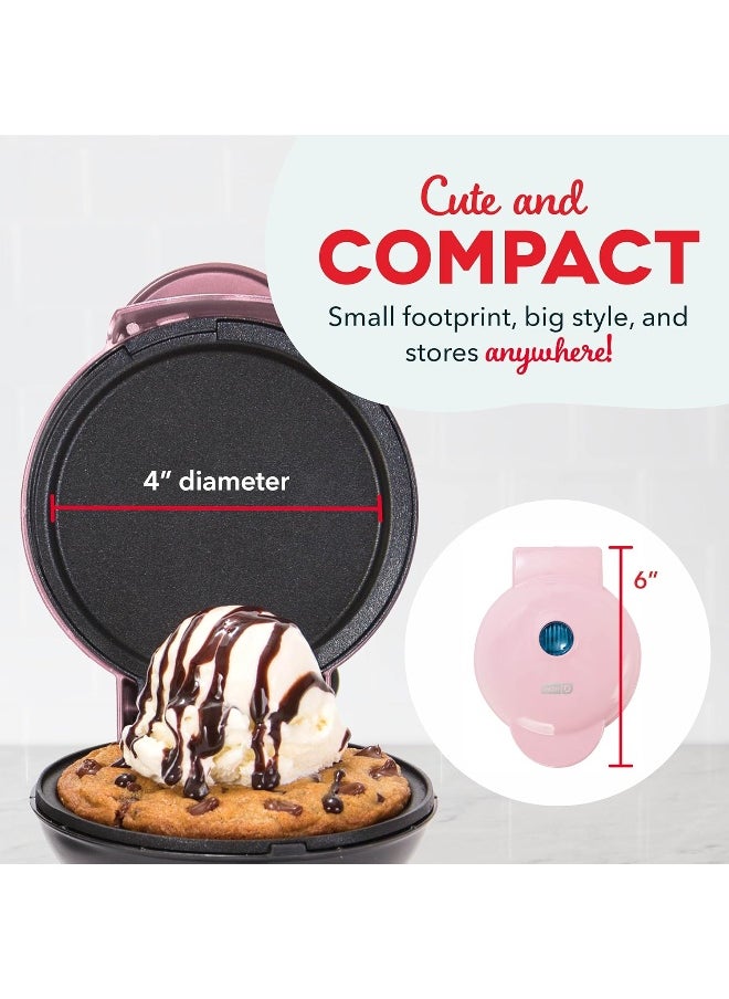Dash DASH Mini Maker Electric Round Griddle for Individual Pancakes, Cookies, Eggs & other on the go Breakfast, Lunch & Snacks with Indicator Light + Included Recipe Book - Pink  - Image 5