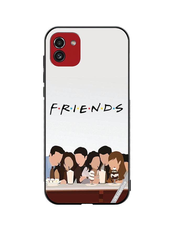 VR CREATIVE Protective Case Cover For Samsung Galaxy A03 Friends Design Multicolour - Image 1
