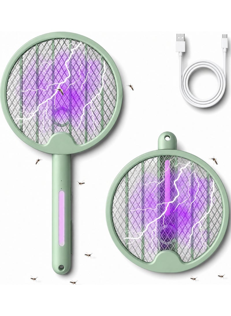 GECKO Electric Mosquito Killer Racket 3000V – Rechargeable Mosquito Bat with Automatic UV Mode, 1200mAh Battery, Intelligent Night Protection, Portable Fly & Insect Killer for Home Use - Image 1