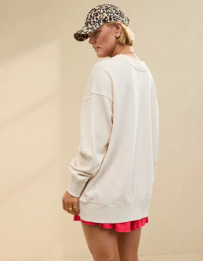 Aerie Aerie Sweater Trim V-Neck Sweatshirt