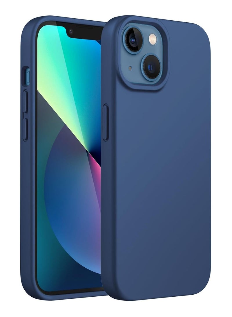 DUSALA iPhone 13 Mini Case, Liquid Silicone Phone Case for iPhone 13 Mini 5.4 Inch, Colorful Silky-Soft Protective Cover (Blue) - Image 1