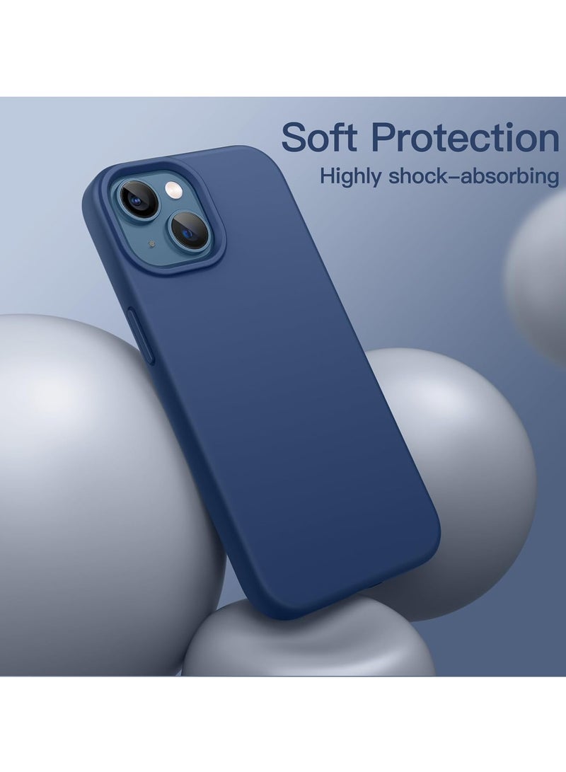 DUSALA iPhone 13 Mini Case, Liquid Silicone Phone Case for iPhone 13 Mini 5.4 Inch, Colorful Silky-Soft Protective Cover (Blue) - Image 4