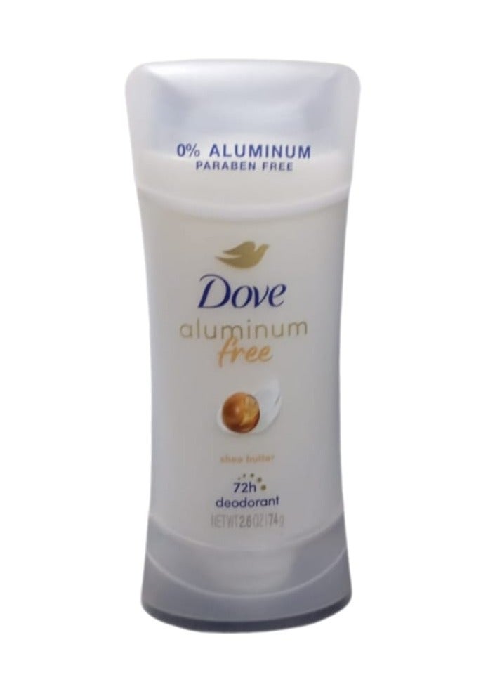 دوف مزيل رائحة العرق مصنوع من الألومنيوم بنسبة 0% بزبدة الشيا 2.6 أونصة (74 جم) - Image 1
