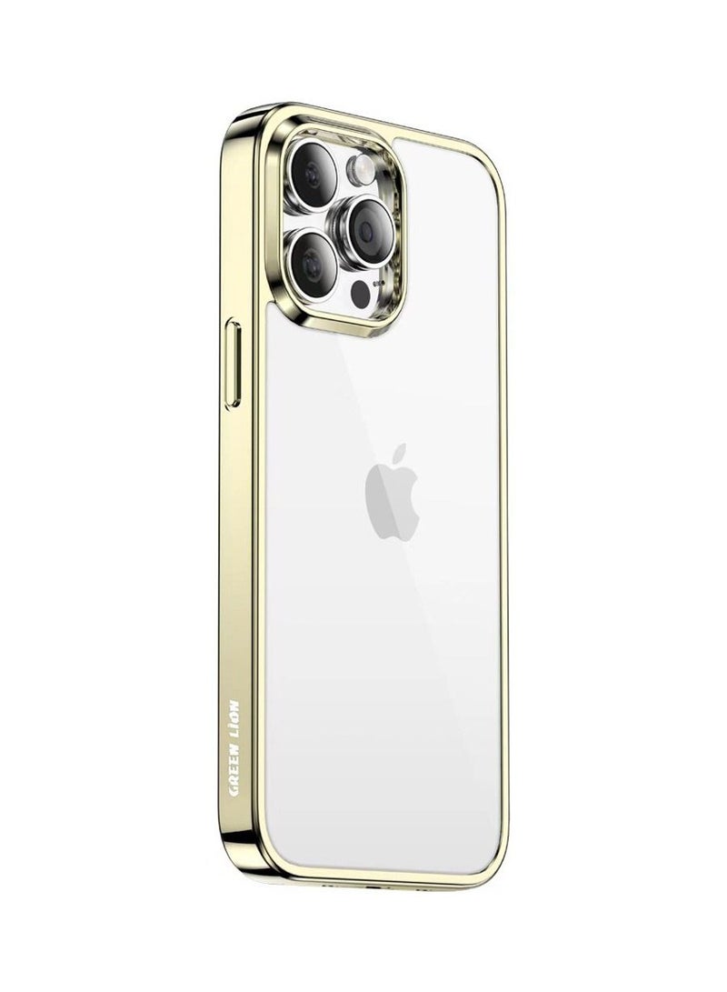 Green Lion Cambridge Case for iPhone 14 Pro ( 6.1" ) - Gold - Image 1