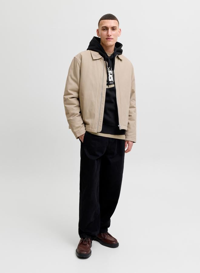JACK & JONES Black Pullover Hoodie with Logo Print - Image 2