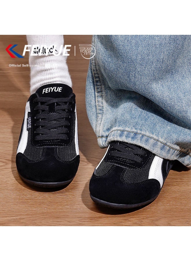 Feiyue Official Women's Sports Shoes Spring New Versatile Casual Shoes Black And White Size 36 - Image 1