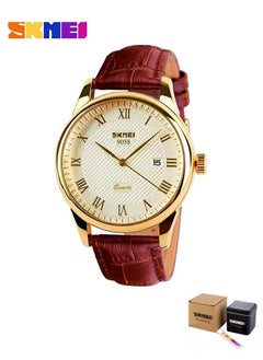 SKMEI SKMEI Business Smart Casual Quartz Leatherband Wrist Watch 9058  - Image 1