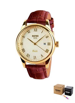 SKMEI SKMEI Business Smart Casual Quartz Leatherband Wrist Watch 9058  - Image 2