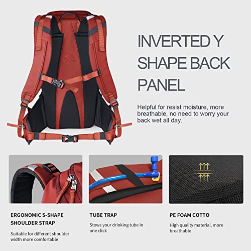 Unigear Ski Backpack, 22L Snowboard Travel Backpack 900D Polyester Waterproof for Snowboard, Ski, Camping, Hiking (Red) - Image 4