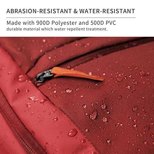 Unigear Ski Backpack, 22L Snowboard Travel Backpack 900D Polyester Waterproof for Snowboard, Ski, Camping, Hiking (Red) - Image 5