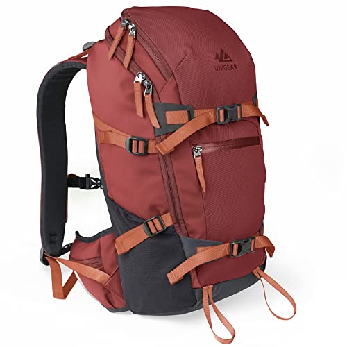 Unigear Ski Backpack, 22L Snowboard Travel Backpack 900D Polyester Waterproof for Snowboard, Ski, Camping, Hiking (Red) - Image 1