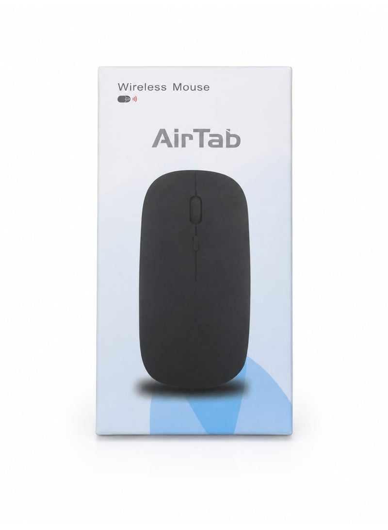 AIR TAB Black rechargeable wireless mouse - Image 1
