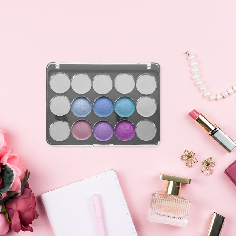 2pcs Magnetic Eyeshadow Palette DIY Empty Eyeshadow Palette Eyeshadow Tray for Makeup - Image 2