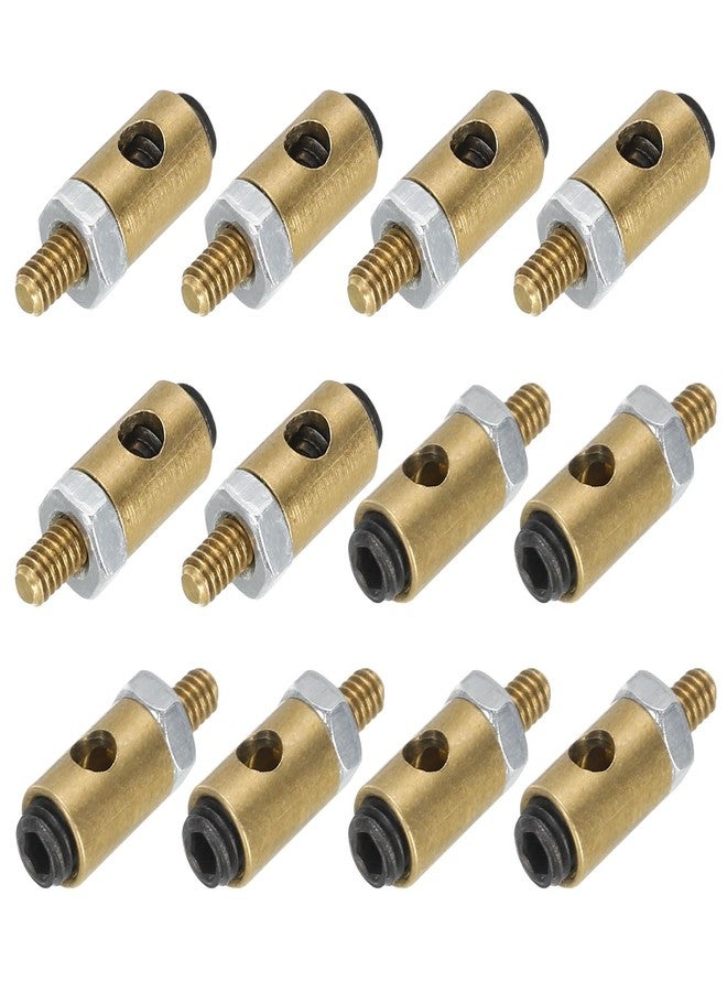 MECCANIXITY Linkage Stoppers Connecting Servo Arm,Adjustable Push Rod with Nut and Screw for RC Airplane,D4x2.1mm 12Pcs - Image 1
