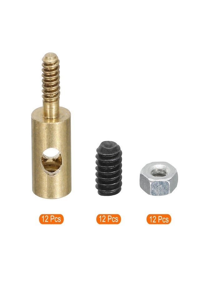 MECCANIXITY Linkage Stoppers Connecting Servo Arm,Adjustable Push Rod with Nut and Screw for RC Airplane,D4x2.1mm 12Pcs - Image 3