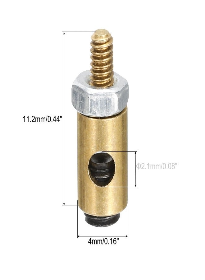 MECCANIXITY Linkage Stoppers Connecting Servo Arm,Adjustable Push Rod with Nut and Screw for RC Airplane,D4x2.1mm 12Pcs - Image 2