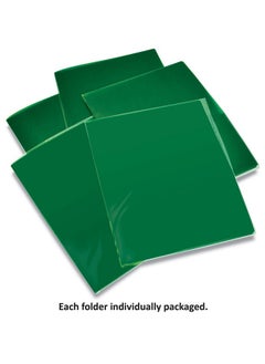 Gold Seal Extra Heavyweight Green Plastic 2 Pocket Portfolio Folders 12 Pack Premium Letter Size Folders High Sheen Reflective Finish 12 Pack Poly Folders Green  - Image 3