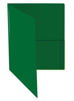 Gold Seal Extra Heavyweight Green Plastic 2 Pocket Portfolio Folders 12 Pack Premium Letter Size Folders High Sheen Reflective Finish 12 Pack Poly Folders Green  - Image 5