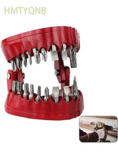 HMTYQNB Denture Drill Bit Holder, Novelty Gift, Screwdriver Set Included, 3D Sculpture Desktop Gadget Decoration, 1/4 Inch Hexagonal Drill Bit, 2-in-1 Screwdriver  - Image 1