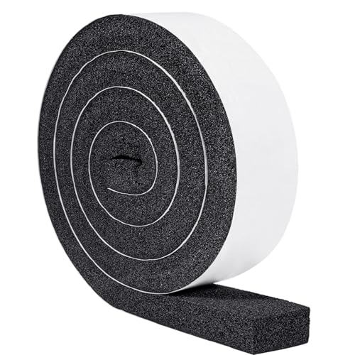 Yotache Open Cell Foam Air Conditioner Weather-Strip Seal Tape 2"x1", Thick Adhesive with High Resilience Foam Cushion Strip, 6.5 Feet Long - Image 1