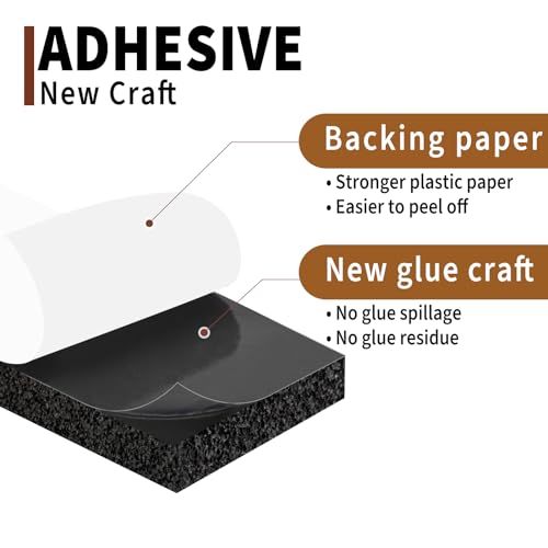 Yotache Open Cell Foam Air Conditioner Weather-Strip Seal Tape 2"x1", Thick Adhesive with High Resilience Foam Cushion Strip, 6.5 Feet Long - Image 3