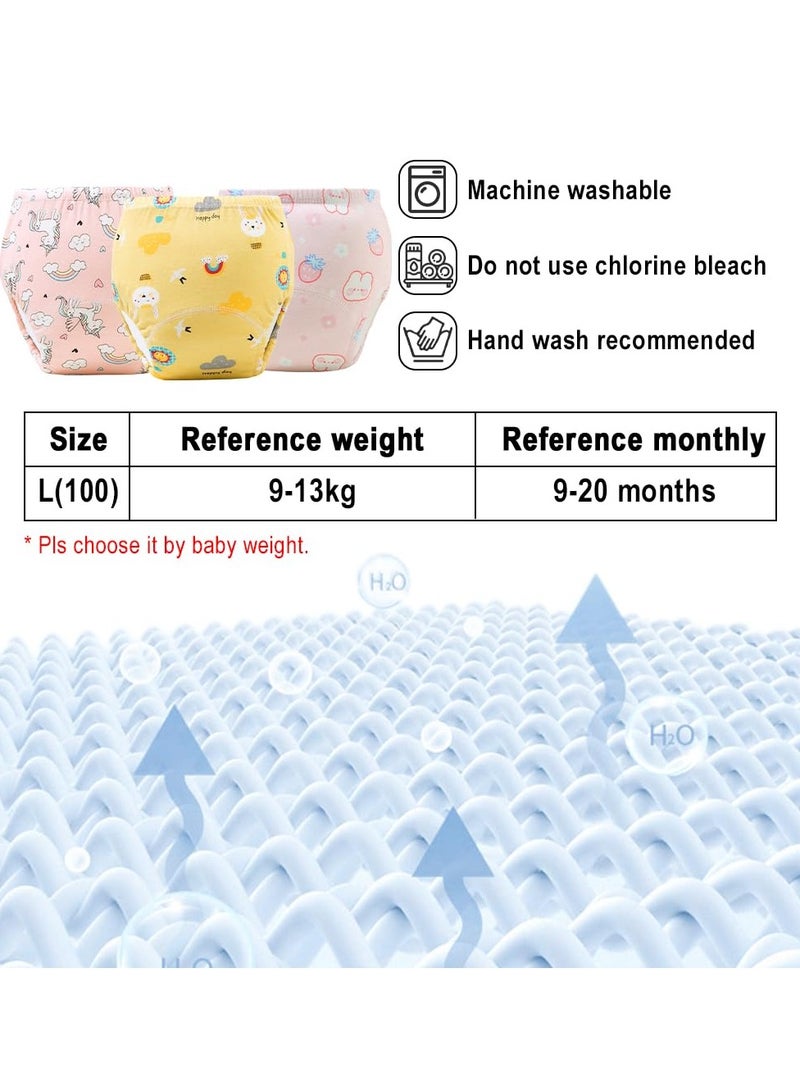 Necomi 3 Pack Baby Cotton Training Underwear Boys Girls Strong Absorbent Potty Training Pants - Image 5