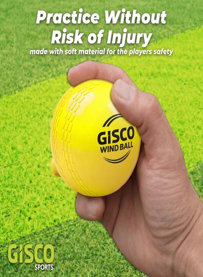GISCO Synthetic Cricket Wind Balls Kit (Pack of 6) | Multicolor, Standard Size, Lightweight Practice Balls for Training, Coaching & Recreational Play - Image 3