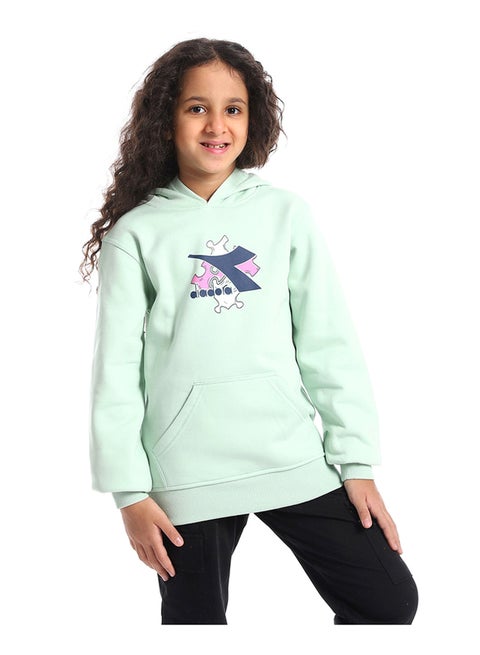 Printed Girls Hoodie