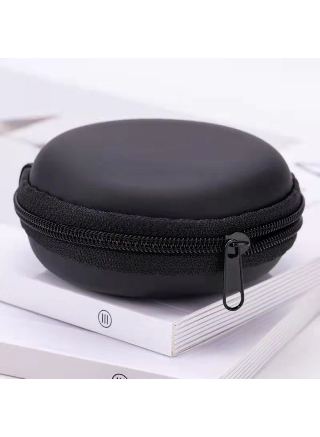Fingertip Gyro Special Storage Bag Zipper Storage Bag Toy Leather Bag Round Zipper Storage Bag-Color:Black Round Storage Bag (without Net)  - Image 4
