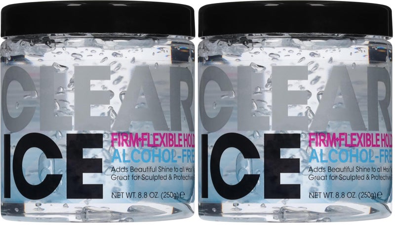 Ampro Clear Ice Gel Firm/Flexible Hold 8.8 Oz (Pack of 2)
