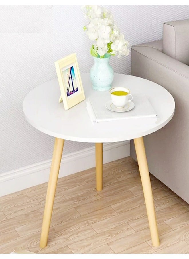 fashionhome طاولة قهوة صغيرة بتصميم عصري بجانب السرير مقاس 40 × 40 × 40 سم - Image 4