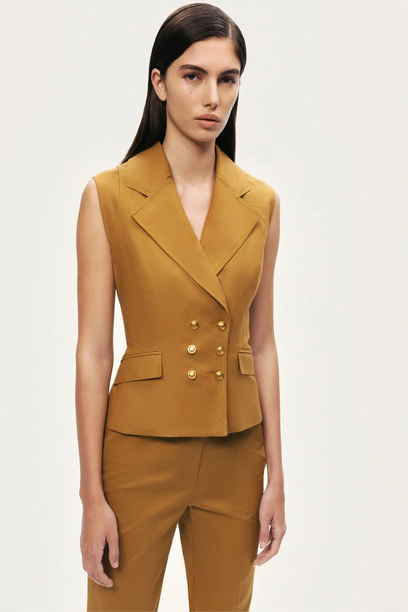 Nocturne Tailored Double-Breasted Vest