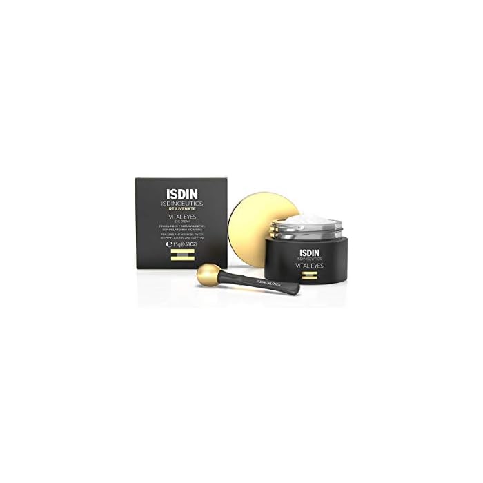 ISDIN Isdinceutics Vital Eyes - Night Eye Cream for Wrinkles Formulated with Melatonin, Cooling Applicator Included