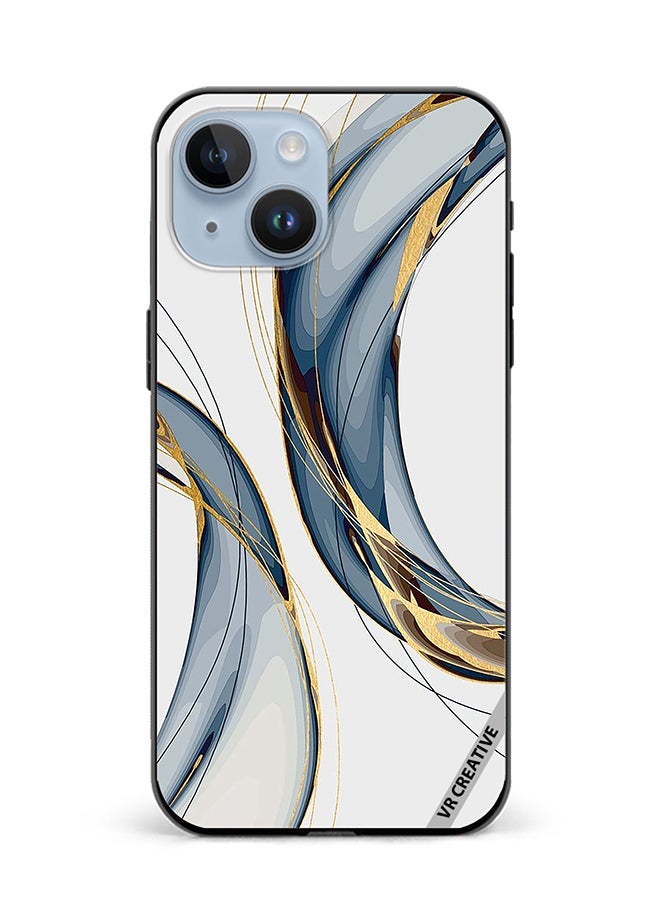 VR CREATIVE Protective Case Cover For Apple iPhone 15 Digital Art Layers Design Multicolour  - Image 1