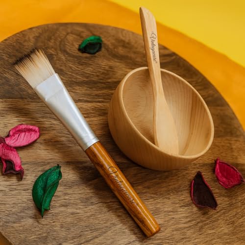 Vintageware® Mask Bowl - Small Skin Care Mask Bowl, Eco-Friendly Steam Beech Wood Mixing Tool Set, Facial Kit for DIY Facial Masks - Image 2