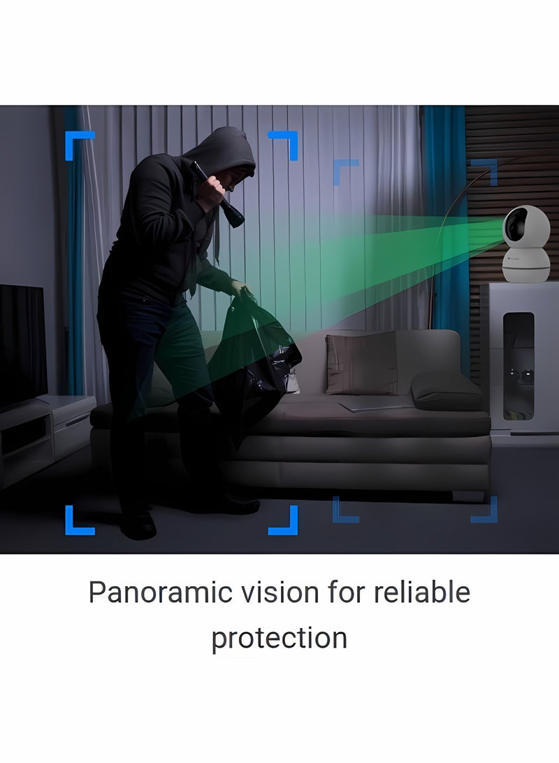 Closeli Smart Security Camera, 3MP Home Security Camera,Baby Monitoring Camera,1080P Ultra HD Wi-Fi Surveillance Camera,One-Click Call, Smart Tracking, Intelligent Alarm Modes, Two-Way Audio, Motion Detection, Privacy Protection, Night Vision,PTZ Camera - Image 4