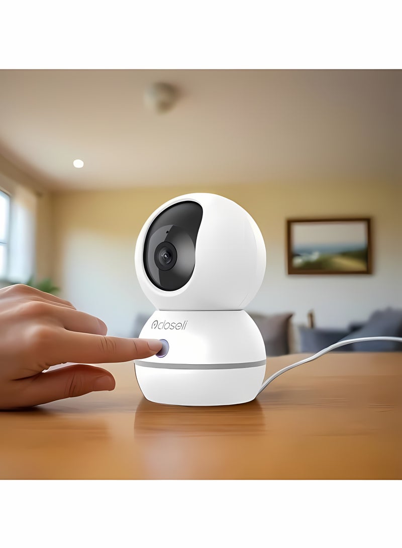 Closeli Smart Security Camera, 3MP Home Security Camera,Baby Monitoring Camera,1080P Ultra HD Wi-Fi Surveillance Camera,One-Click Call, Smart Tracking, Intelligent Alarm Modes, Two-Way Audio, Motion Detection, Privacy Protection, Night Vision,PTZ Camera - Image 5