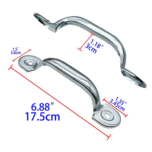 Xadnitu Garage Door Bottom Lift Handle for Most Gate Handles Replacement, Heavy Duty Door Pull Handle for Garage Outdoor Closet (2 Pack) - Image 2