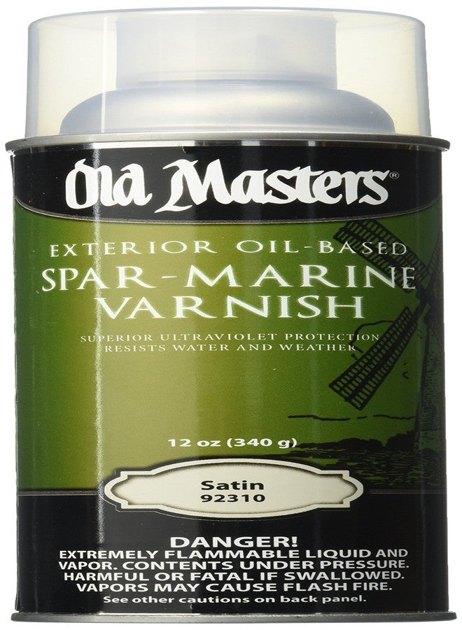 OLD MASTERS 92310 Spar Varnish, 12 oz, Satin - Image 1