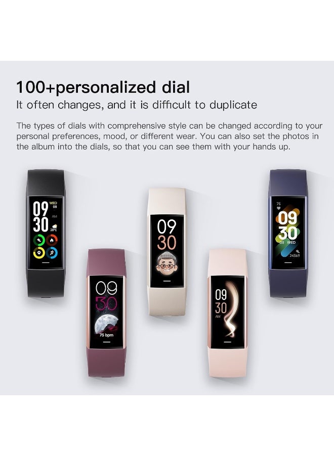 ساعة ذكية C80 AMOLED | متتبع اللياقة البدنية الرياضية | مساعد صحي منزلي | مقاومة للماء بمعيار IP67 (لون أحمر خمري) - Image 4