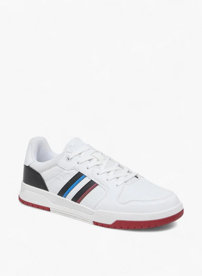 Lee Cooper Men's Panelled Sneakers with Lace-Up Closure