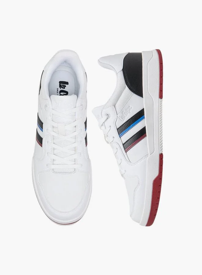 Lee Cooper Men's Panelled Sneakers with Lace-Up Closure