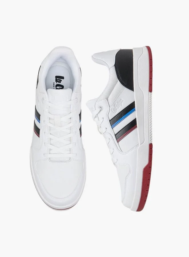 Lee Cooper Men's Panelled Sneakers with Lace-Up Closure