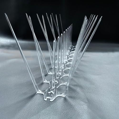SpikeZone - Bird Spikes - Pigeon Control Spikes (Bird Spikes 10 Pcs, Transparent) - Image 1