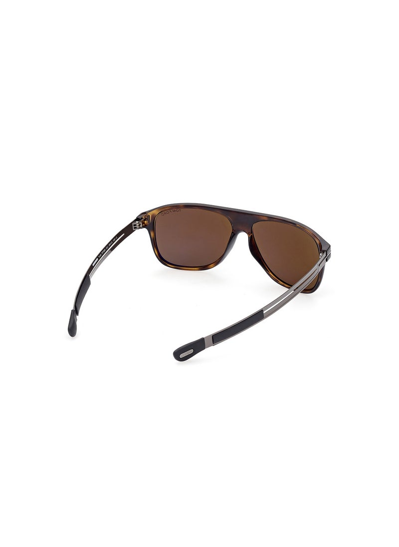 TOM FORD - Men's UV Protection Navigator Sunglasses - FT088052J59 - Lens Size: 59 Mm - Image 1