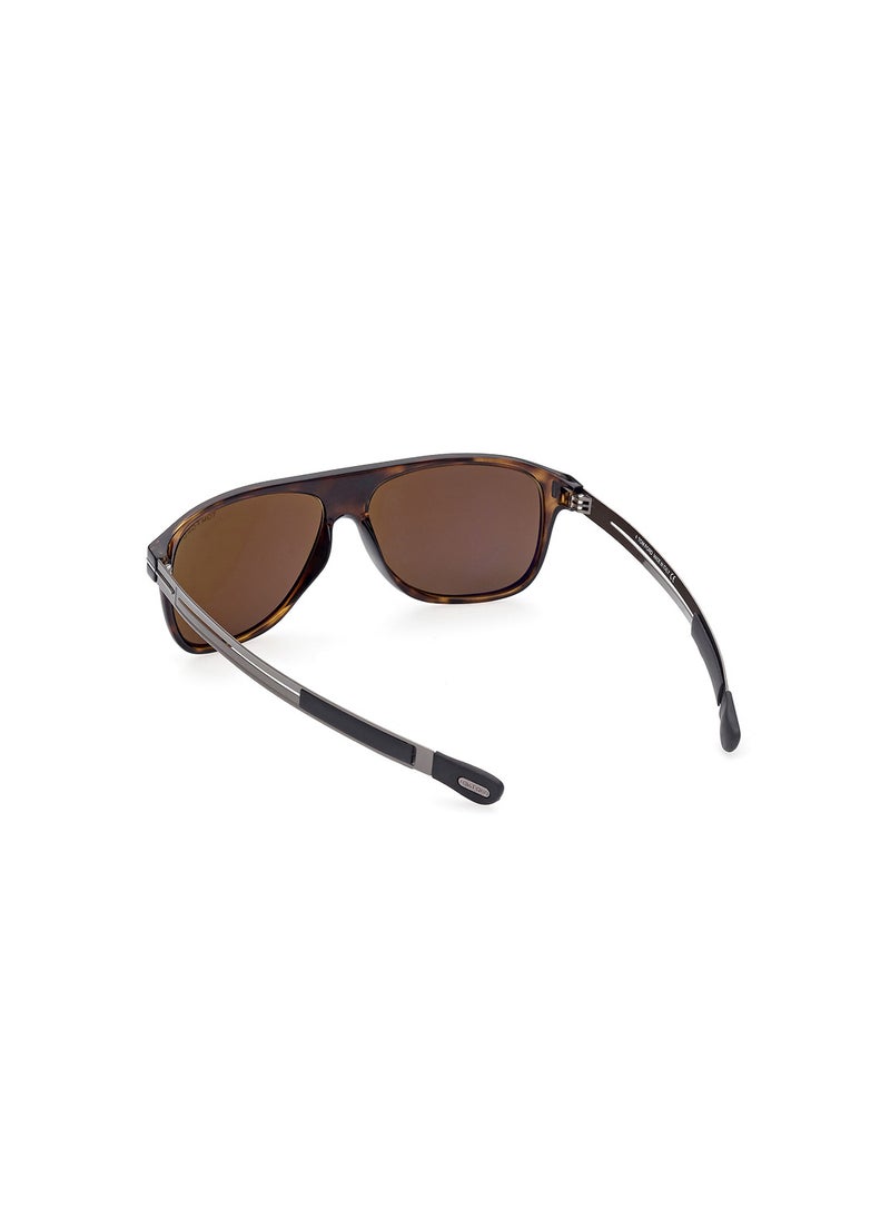 TOM FORD - Men's UV Protection Navigator Sunglasses - FT088052J59 - Lens Size: 59 Mm - Image 1